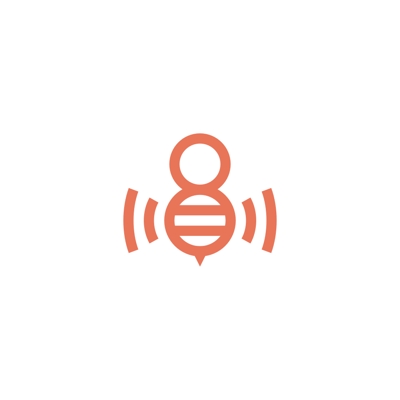 名称に”蜂”と”音”が含まれる養蜂場のロゴデザイン案