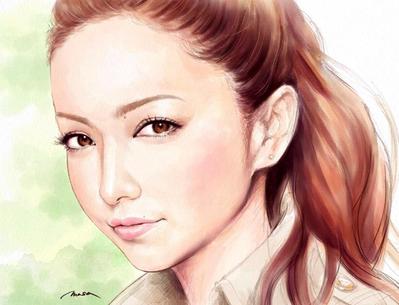 似顔絵（安室奈美恵）