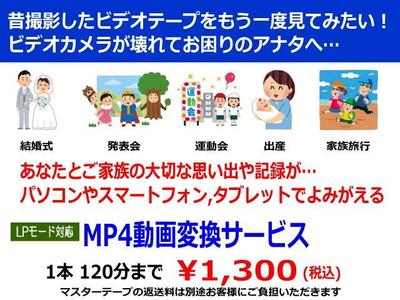 ビデオテープのMP4動画変換 