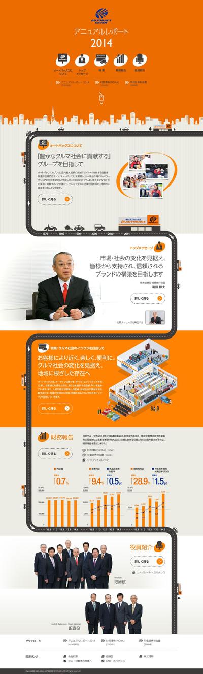 オートバックスセブン Annual Report 20014