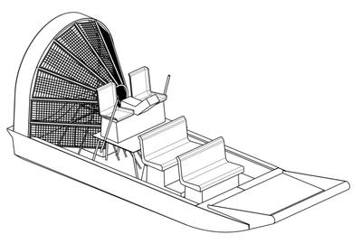 エアボートの３Dデータ製作