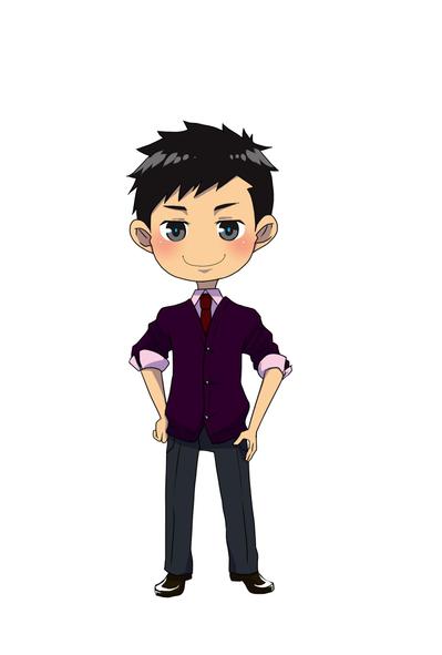 インフラ会社の社内キャラクター（男の子）