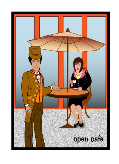 オープンカフェ