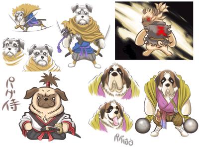 犬のキャラデザイン