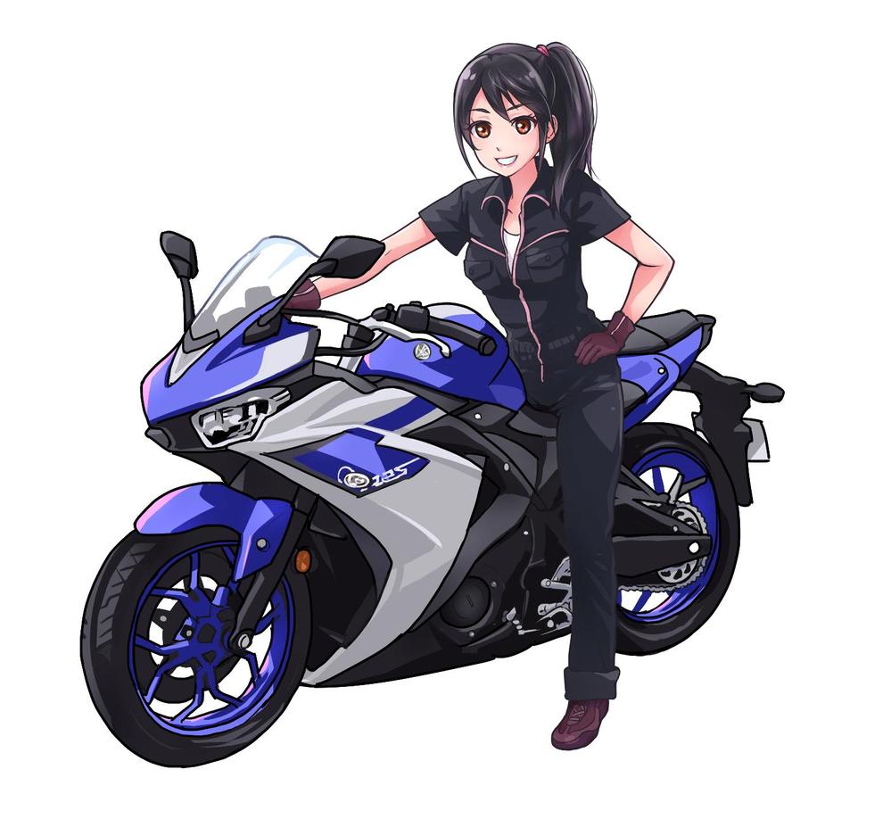 バイクと女性