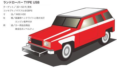 ランドローバー型USBメモリ