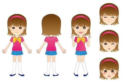 キャラクターデザイン（女の子）