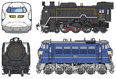 鉄道博物館電車機関車イラスト