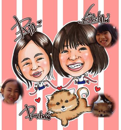 手描き似顔絵