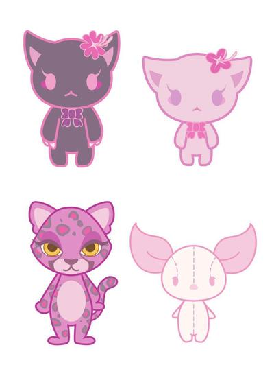 ファンシー系のキャラクターを制作しました