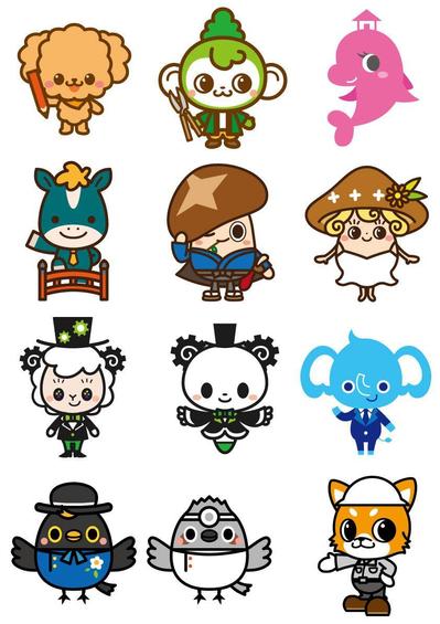 ゆるキャラ系のキャラクターサンプルを制作しました