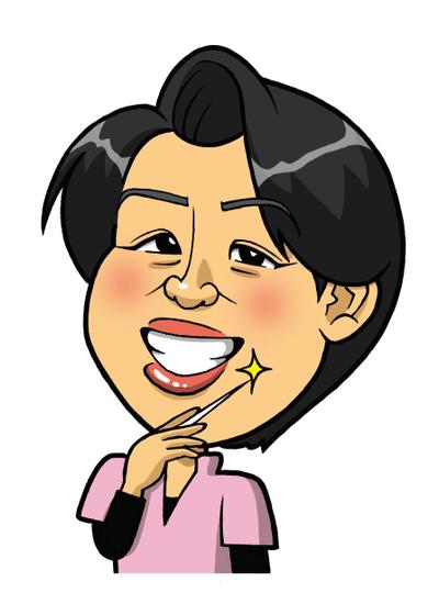 【名刺用】整体院院長の似顔絵