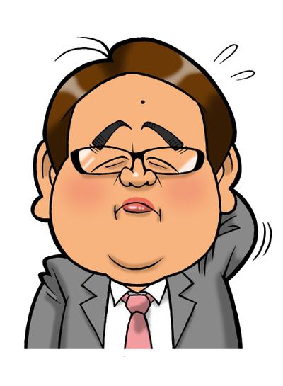 【名刺用】市役所職員の似顔絵