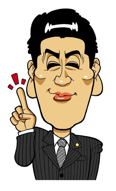 【チラシ用】自動車ディーラー店員の似顔絵