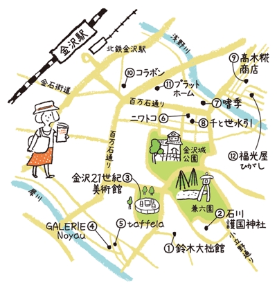 イラストマップ（金沢）