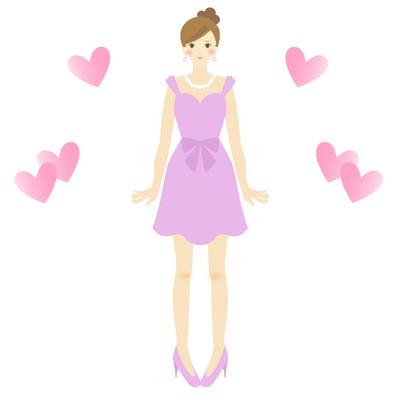 パーティードレスの女の子