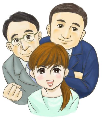 似顔絵三人衆
