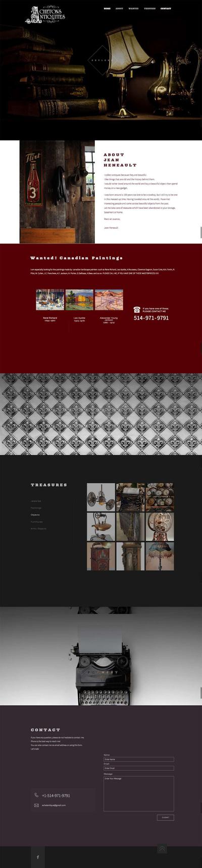 古美術商Webサイト
