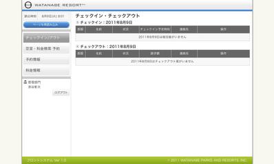 ワタナベリゾートフロントシステム