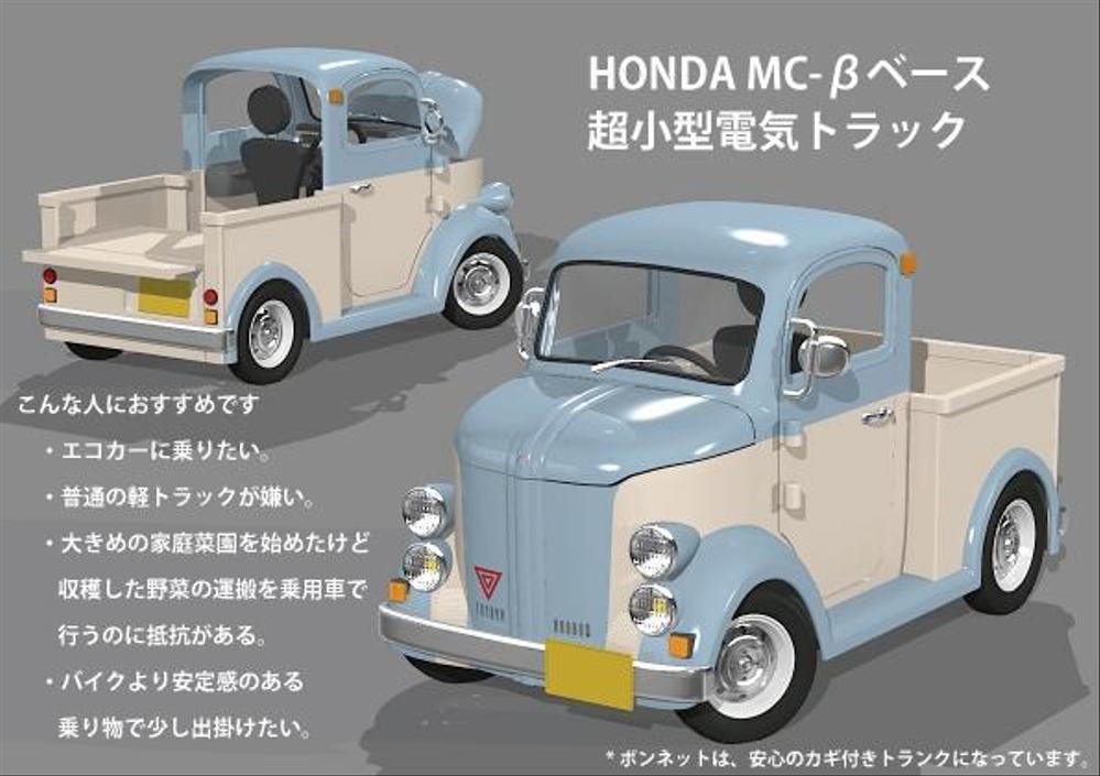 Honda Mc Bベース コンセプトカーデザイン ポートフォリオ詳細 Beach70s デザイナー クラウドソーシング ランサーズ