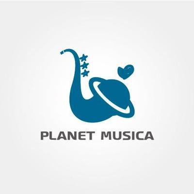少人数向け吹奏楽譜会社「PLANETMUSICA」の会社ロゴ