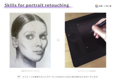 ポートレイト写真の修正