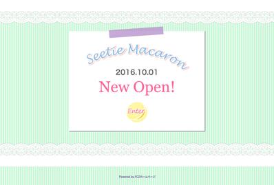 マカロンショップのウェブサイト