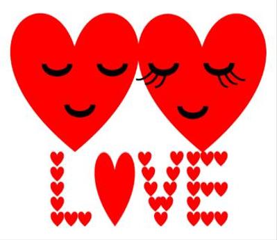 LINEスタンプ　「ハートくん＆ハートちゃん」（１）