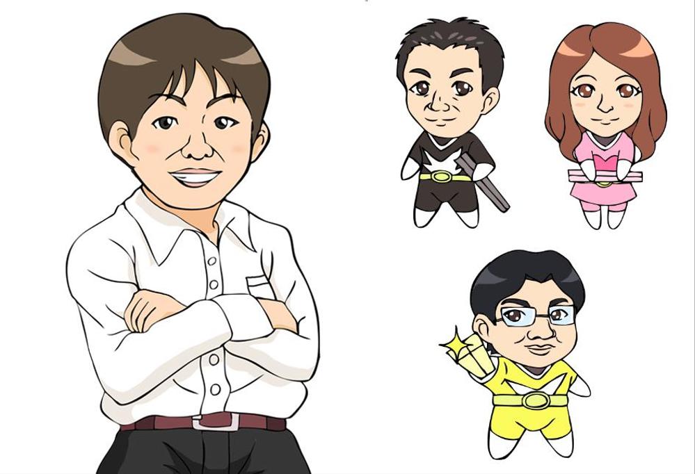 似顔絵サンプル
