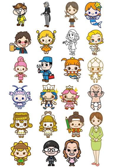 人間タイプのキャラクターサンプルを制作しました