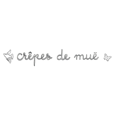 Crêpes de Muë クレープ・デ・ミュー ロゴおよび店内装飾用グラフィック素材一式