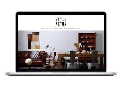 インテリアショップスタイルのHPデザイン