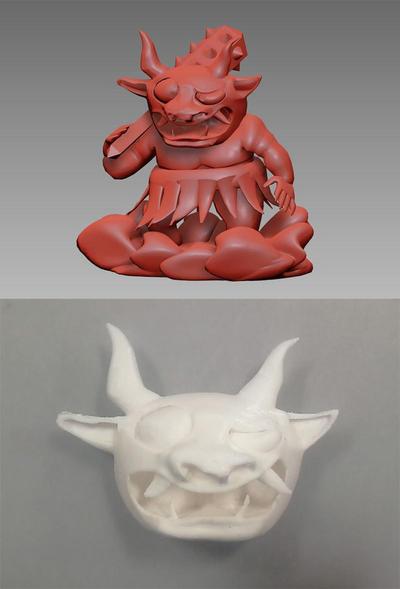 プレゼン模型の為のCGおよび3Dプリンターによる造形物（一部）