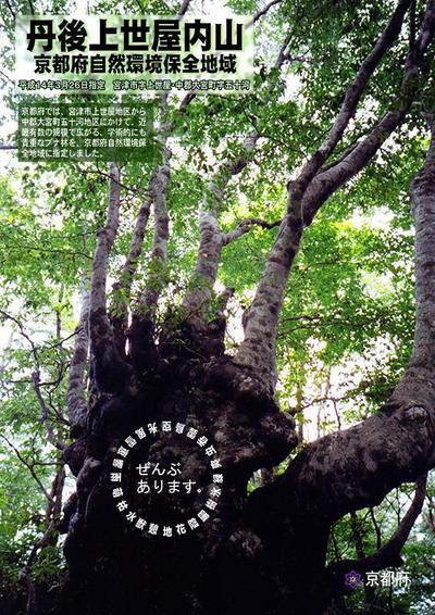 京都府自然環境保全地域　指定広報ポスター