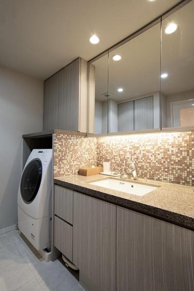 都内リフォーム-洗面化粧台デザイン