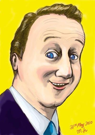 デビットキャメロン似顔絵