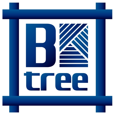 長野市の美味しい信州そば屋「懐食あおき」の法人名「B tree」ロゴ