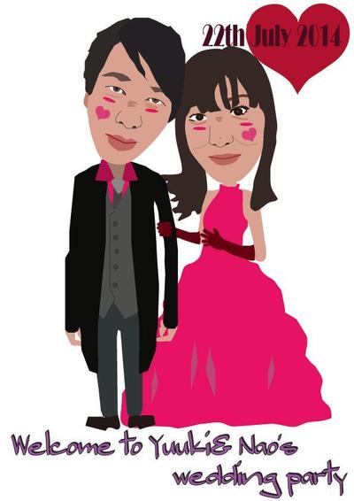 結婚式のウエルカムボード