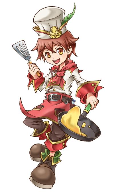 コックのデフォルメキャラクターを制作しました