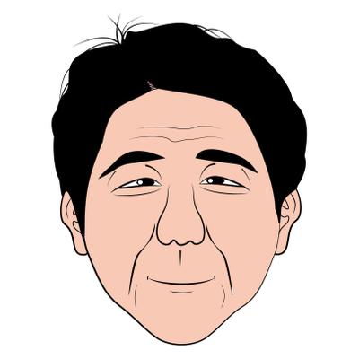 【イラスト】安倍総理の似顔絵