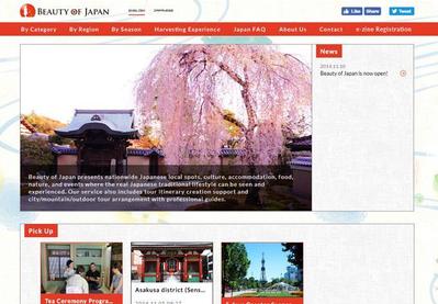 Beauty of Japan ウェブサイト構築