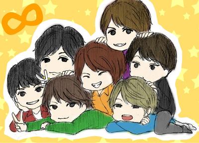 関ジャニ∞のデフォルメ似顔絵