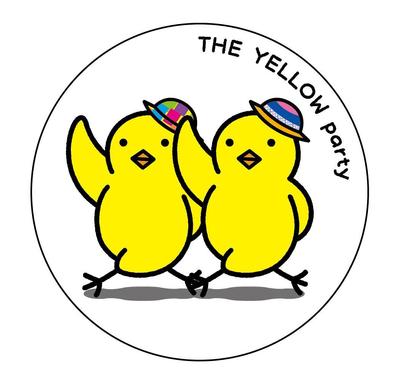 「THE YELLOW party」缶バッジ用デザイン