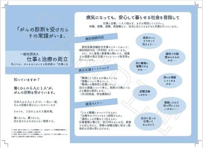 団体紹介リーフレット（三つ折ウラ）