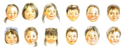 お子様の似顔絵