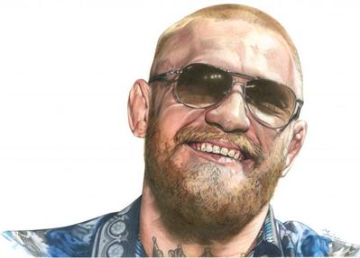 コナー・マクレガー似顔絵２　Conor McGregor