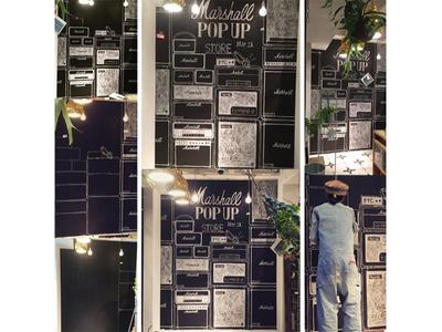 Marshall POP UP Store 店内ディスプレイペイントetc.吉祥寺店