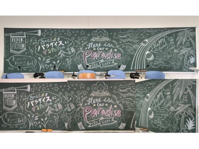NHK福島 『福島をパラダイスにするための会議』収録背景黒板アート