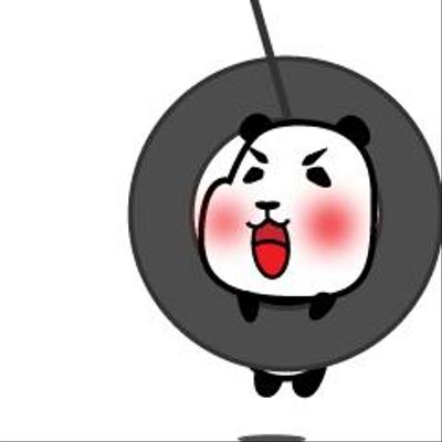 動くしろくろぐま