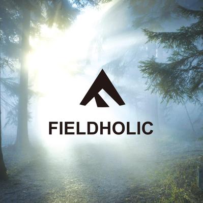 高級感のあるアウトドア用品販売「FIELDHOLIC」のロゴ